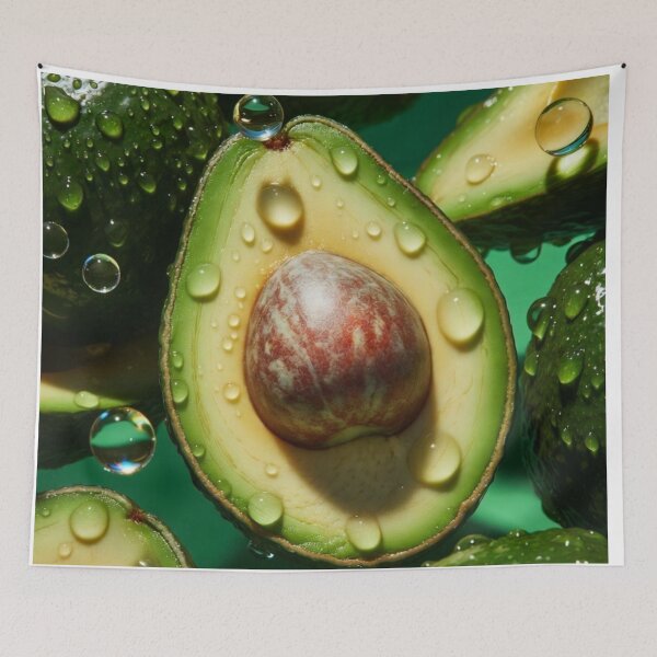 Item preview, Fresh Avocado Splash – Hyper Realistic Green Art designed and sold by PixelVibe782.