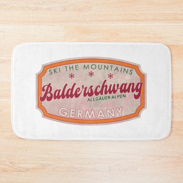 Artikelvorschau, Balderschwang, Deutschland, Allgäuer Alpen, Ski, strukturiertes Skiabzeichen entworfen und verkauft von Wanderful-roads.