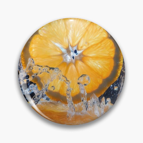Item preview, Exploding Orange Splash – Vibrant Citrus Macro Art designed and sold by PixelVibe782.