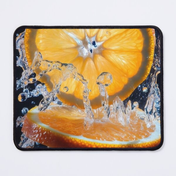 Item preview, Exploding Orange Splash – Vibrant Citrus Macro Art designed and sold by PixelVibe782.