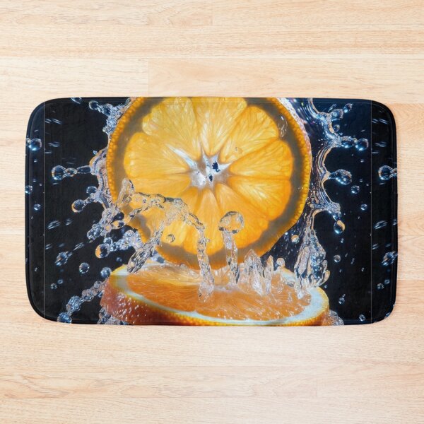Item preview, Exploding Orange Splash – Vibrant Citrus Macro Art designed and sold by PixelVibe782.