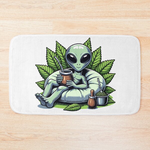 Item preview, Alien With Yerba Mate – Funny Sci-Fi Mate Lover Design designed and sold by CyfroweMysli.