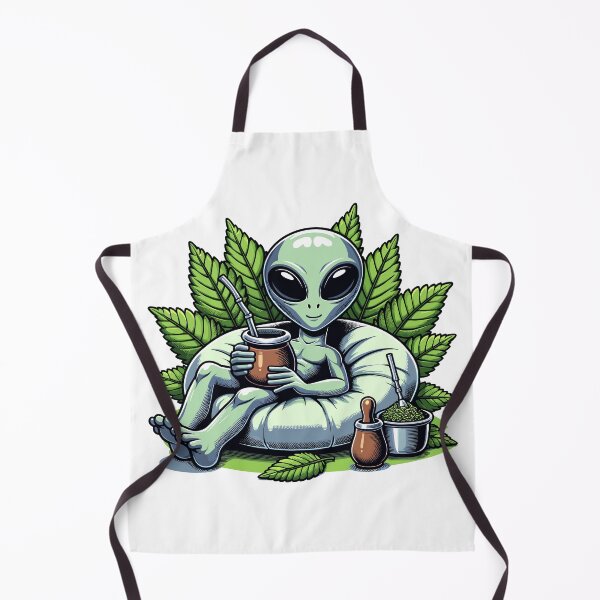 Item preview, Alien With Yerba Mate – Funny Sci-Fi Mate Lover Design designed and sold by CyfroweMysli.