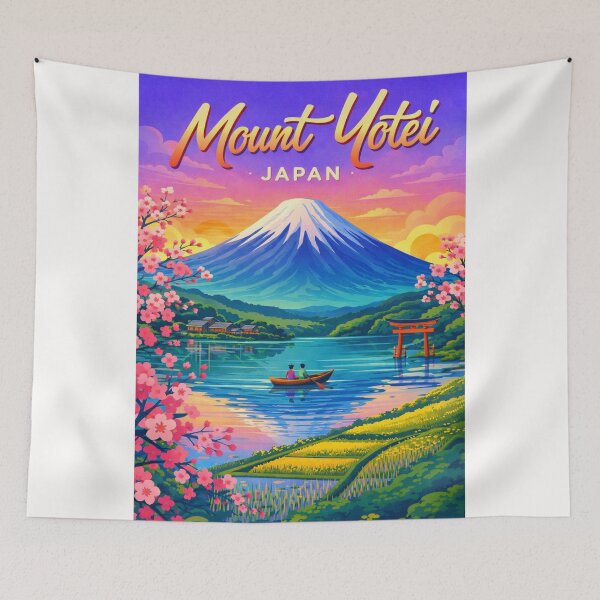 Item preview, Mount Yotei Hokkaido Japan Lake Sunrise designed and sold by Places On Earth.