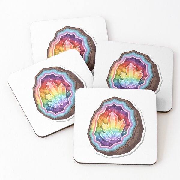 Item preview, Cosmic Rainbow Geode designed and sold by The sticker haven.