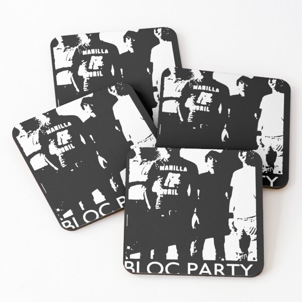 Item preview,  Bloc Party Four Member Rock Music Black And White Poster designed and sold by Miseddew-design.