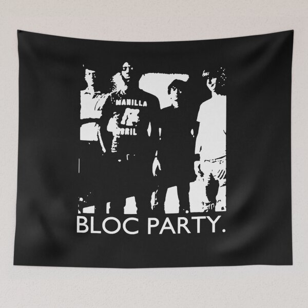 Item preview,  Bloc Party Four Member Rock Music Black And White Poster designed and sold by Miseddew-design.