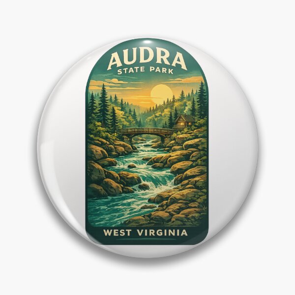 Item preview, Audra State Park West Virginia Mountain River designed and sold by Places On Earth.