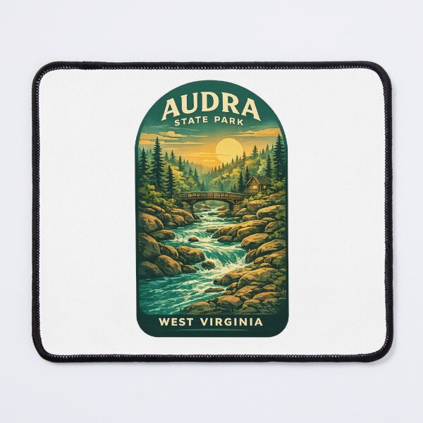 Item preview, Audra State Park West Virginia Mountain River designed and sold by Places On Earth.