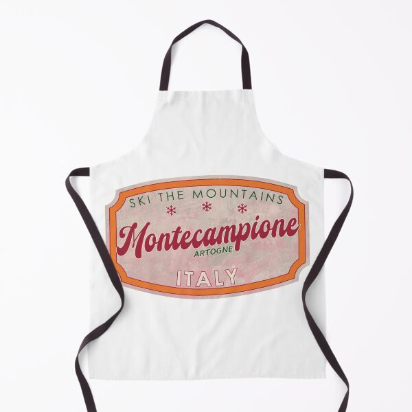 Item preview, Montecampione, Italy, Artogne, Ski, textured skiing badge designed and sold by Wanderful-roads.
