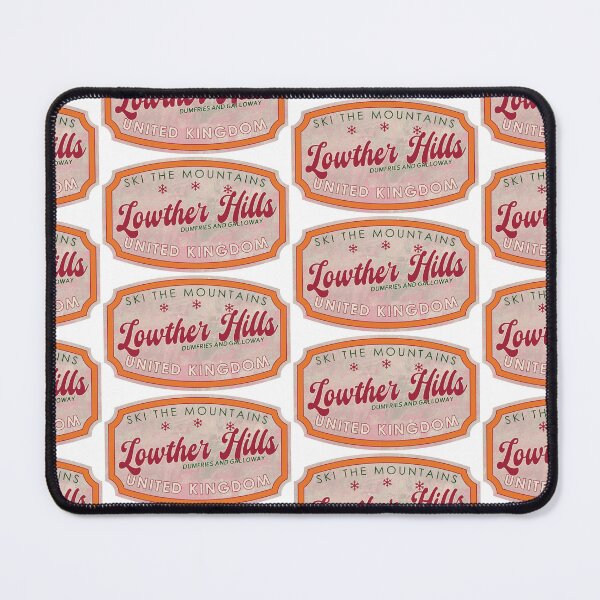 Item preview, Lowther Hills, United Kingdom, Dumfries and Galloway, Ski, textured skiing badge designed and sold by Wanderful-roads.