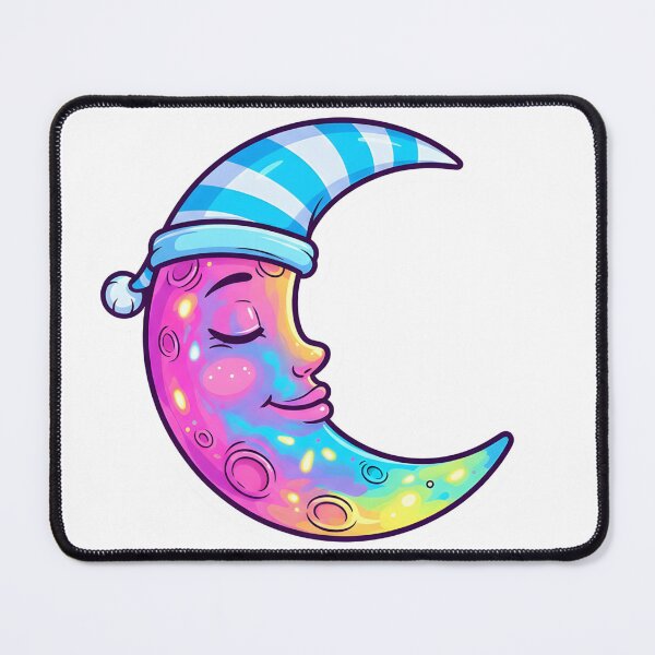 Item preview, sleepy rainbow moon designed and sold by The sticker haven.