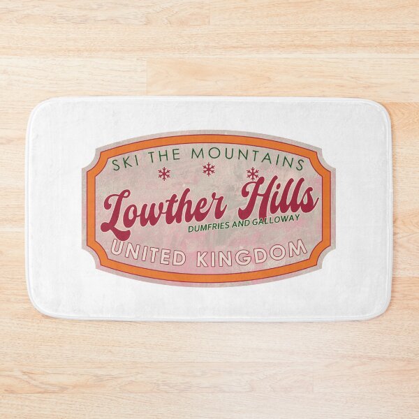 Item preview, Lowther Hills, United Kingdom, Dumfries and Galloway, Ski, textured skiing badge designed and sold by Wanderful-roads.