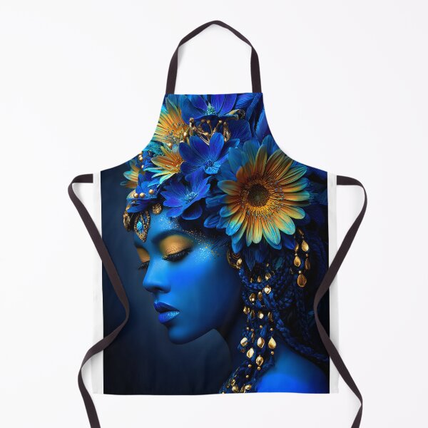 Item preview, Enchanting Blue Floral Fantasy Portrait designed and sold by Artessie.