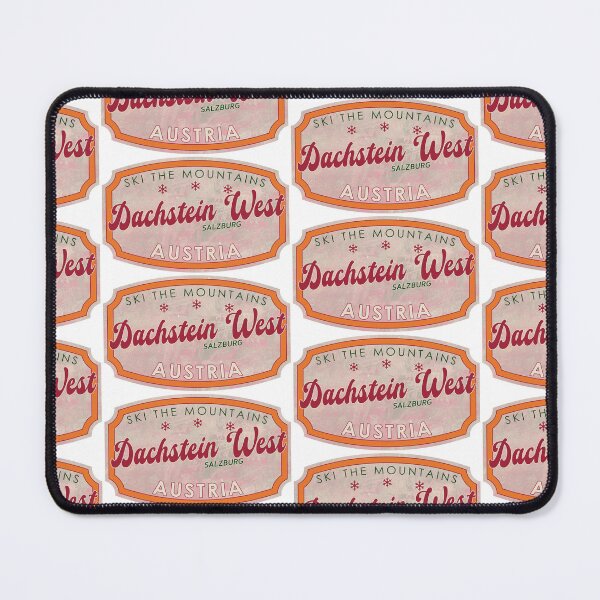 Item preview, Dachstein West, Austria, Salzburg, Ski, textured skiing badge designed and sold by Wanderful-roads.