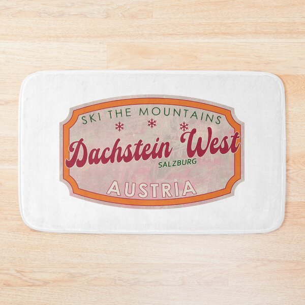Item preview, Dachstein West, Austria, Salzburg, Ski, textured skiing badge designed and sold by Wanderful-roads.