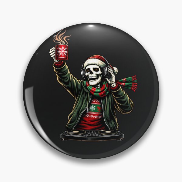 Item preview, DJ Party Skeleton – Holiday Nightlife Club Energy Aesthetic Art designed and sold by ColorSplash123.