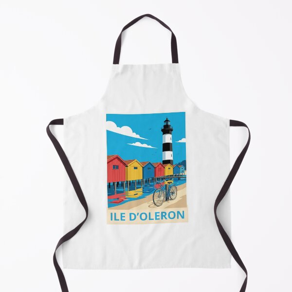 Item preview, Île d’Oléron Vintage Modern Illustration | France Travel Poster | Lighthouse Art | JLG Creative designed and sold by jlg-creative.