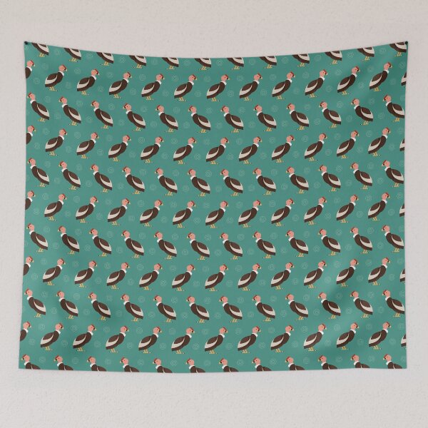 Item preview, Andean condors on blue designed and sold by reneesillus.