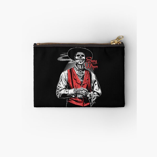 Item preview, Say When Skeleton Western Gothic Vintage Dark Illustration T-Shirt designed and sold by SAPAIDART.