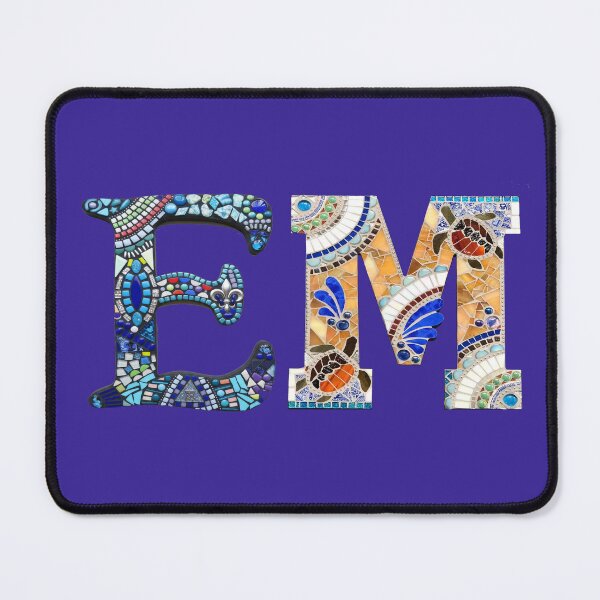 Item preview, Initial letters EM Monogram EM Mosaic designed and sold by TasseABdes.