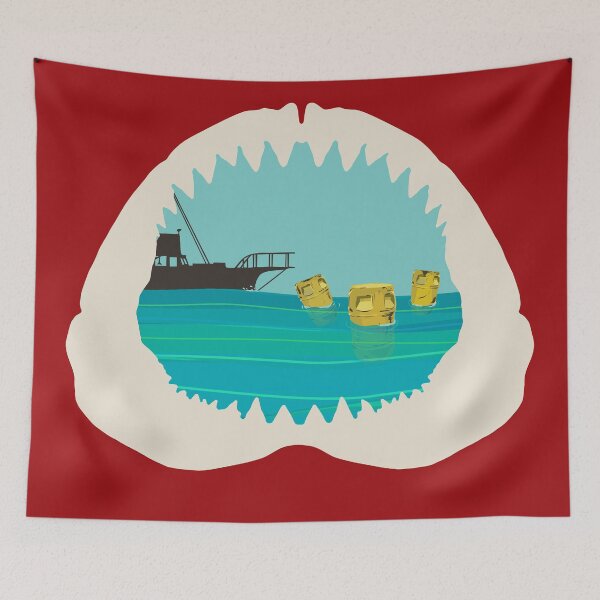 Item preview, Shark boat barrels sea - Illustrated series designed and sold by helengarvey.