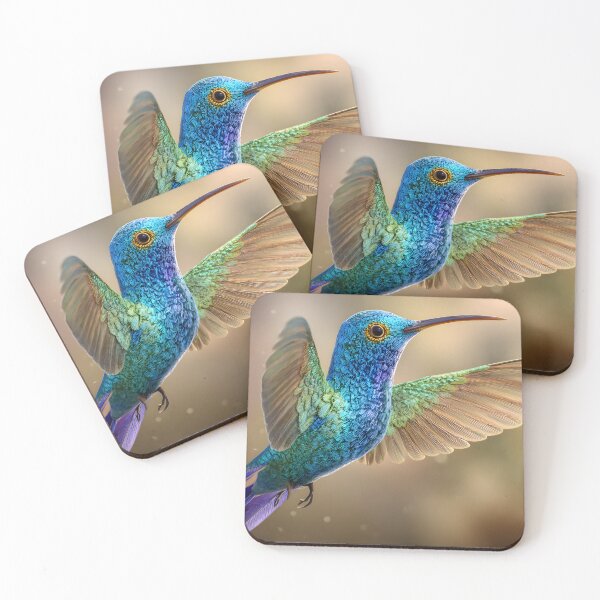 Item preview, Vibrant Hummingbird in Flight Capturing Nature's Beauty designed and sold by Artessie.