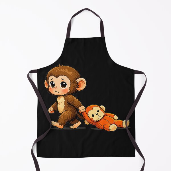 Item preview, Sad Baby Monkey Toy Animal Lover designed and sold by FemmeForge.