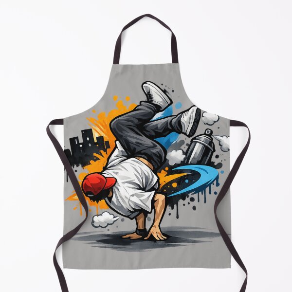 Item preview, Explosive B-boy Freeze Urban Illustration designed and sold by HubiUrbanStudio.