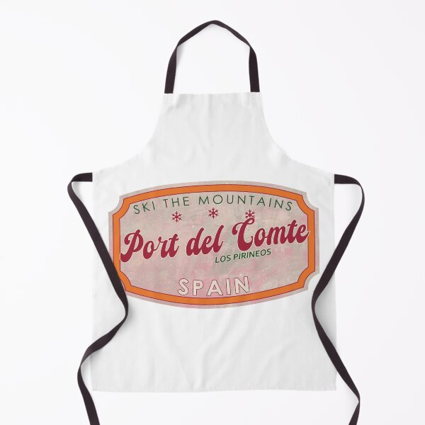 Item preview, Port del Comte, Spain, Los Pirineos, Ski, textured skiing badge designed and sold by Wanderful-roads.