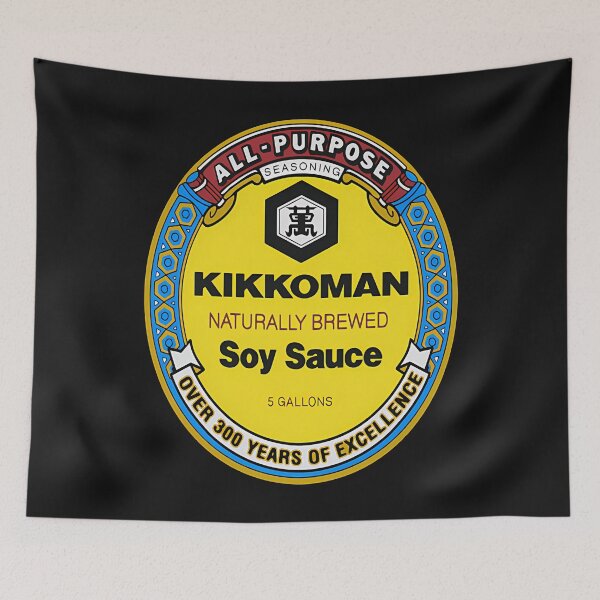 Item preview,  All Purpose Kikkoman Soy Sauce Print Design Menx27S Ideal Short Sleeve Black Funny Cotton T-Shirt designed and sold by Miseddew-design.