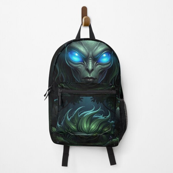 Item preview, Forest Alien Guardian – Bioluminescent Nature Spirit designed and sold by myforestfog.