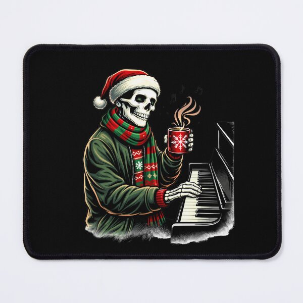Item preview, Piano Lounge Skeleton – Elegant Holiday Music Aesthetic Art designed and sold by ColorSplash123.