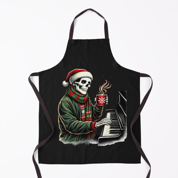 Item preview, Piano Lounge Skeleton – Elegant Holiday Music Aesthetic Art designed and sold by ColorSplash123.