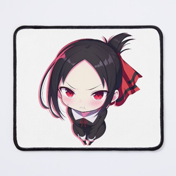 Item preview, Chibi Kawaii Angry Kaguya Shinomiya Kaguya Sama Love Is War Anime Red Bow Expression designed and sold by 108Recordings.