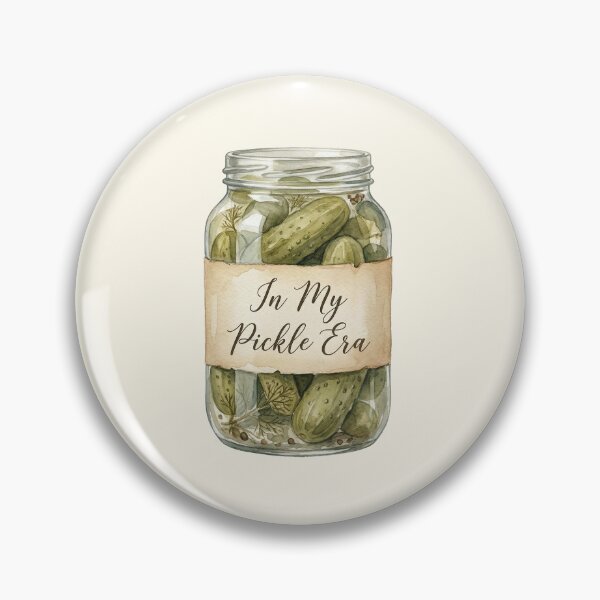 Item preview, In My Pickle Era – Vintage Watercolor Pickle Jar Illustration designed and sold by Verycutethings.