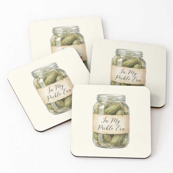 Item preview, In My Pickle Era – Vintage Watercolor Pickle Jar Illustration designed and sold by Verycutethings.