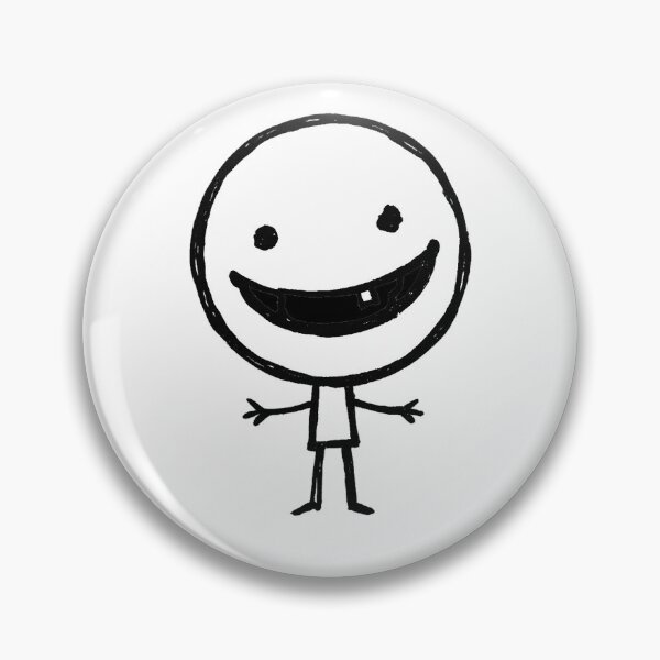 Item preview, Toothy Grin Shirt – Minimalist Dark Humor Stick Figure Graphic Tee designed and sold by DiamondSkyShirt.