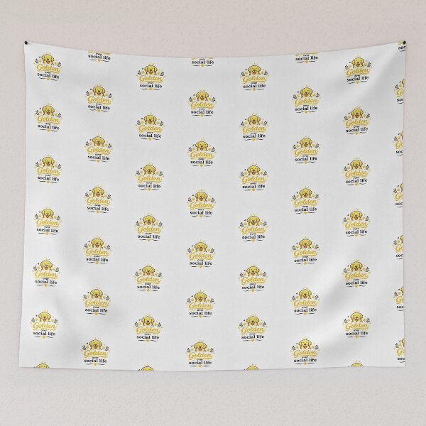 Item preview, Golden Over Social Life Golden Retriever Gift designed and sold by WildVista.