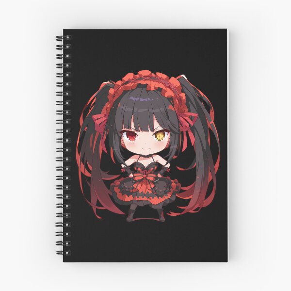Item preview, Chibi Kawaii Angry Kurumi Tokisaki Date A Live Anime Red Black Dress Mood designed and sold by 108Recordings.