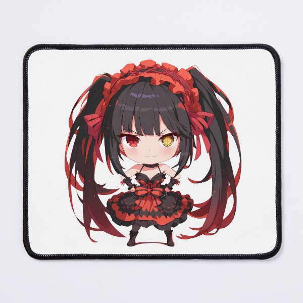 Item preview, Chibi Kawaii Angry Kurumi Tokisaki Date A Live Anime Red Black Dress Mood designed and sold by 108Recordings.