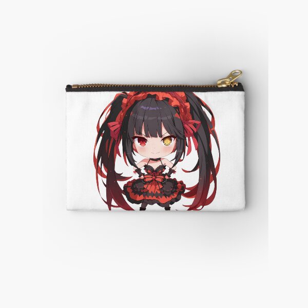 Item preview, Chibi Kawaii Angry Kurumi Tokisaki Date A Live Anime Red Black Dress Mood designed and sold by 108Recordings.