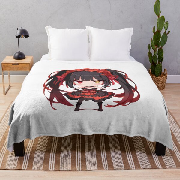 Item preview, Chibi Kawaii Angry Kurumi Tokisaki Date A Live Anime Red Black Dress Mood designed and sold by 108Recordings.