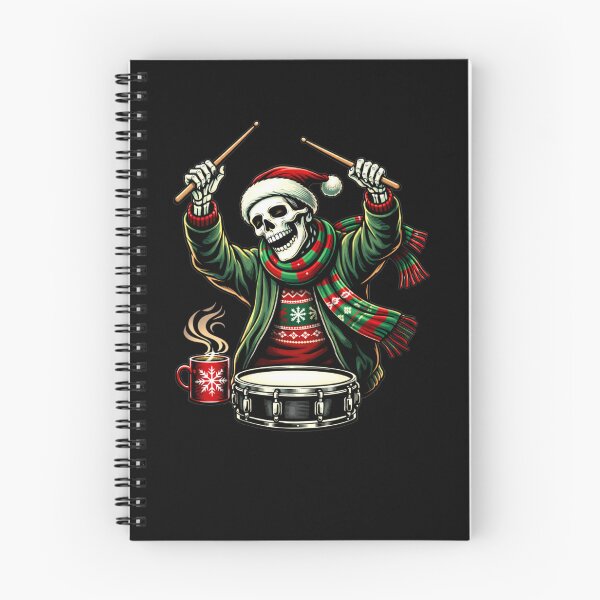 Item preview, Drum Session Skeleton – Energetic Holiday Drummer Aesthetic Art designed and sold by ColorSplash123.