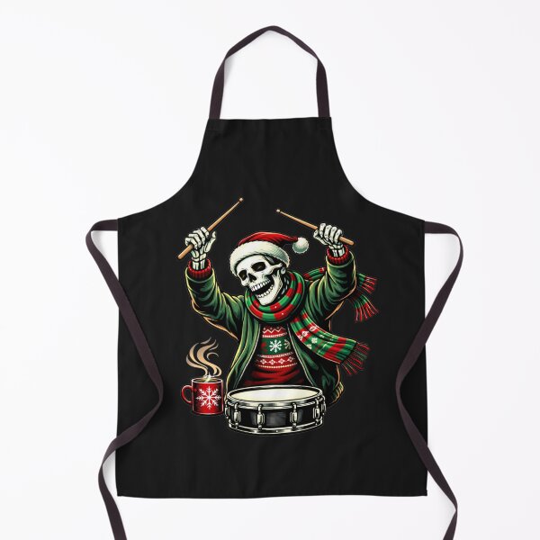 Item preview, Drum Session Skeleton – Energetic Holiday Drummer Aesthetic Art designed and sold by ColorSplash123.