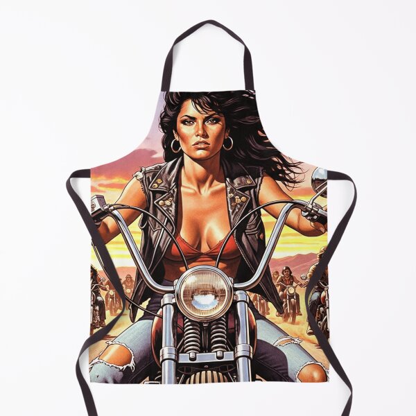 Item preview, Retro Biker Girl designed and sold by PulpVintage.