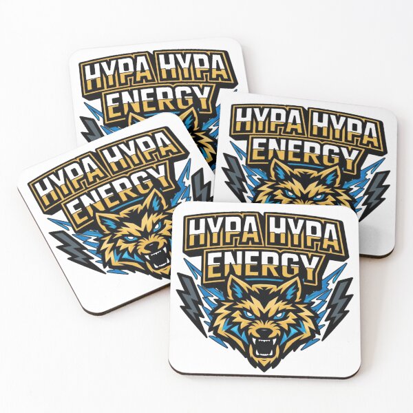 Item preview, HYPA HYPA Energy Wolf Outline Matte Callboy Design designed and sold by Ophira Bloom.