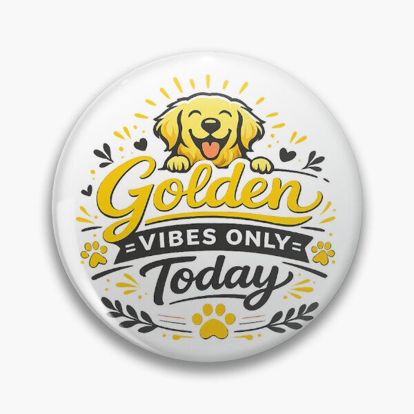 Item preview, Golden Vibes Only Today Golden Retriever Gift designed and sold by WildVista.