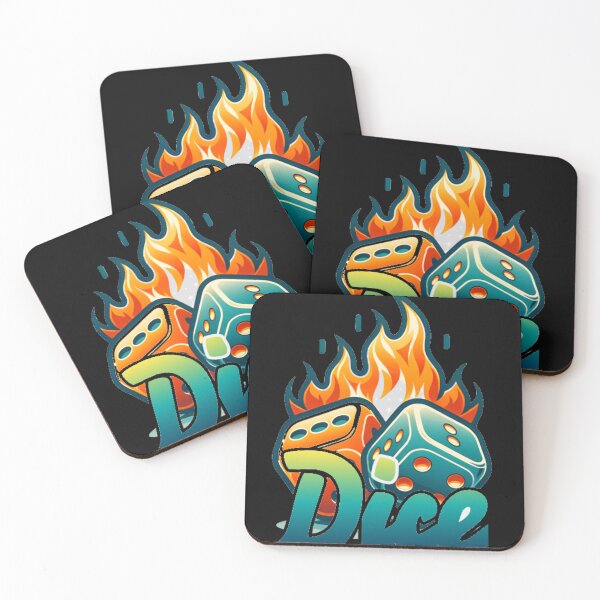 Item preview, Flaming Dice Lucky Roll - Casino and Board Game Graphic designed and sold by GenZFashion000.