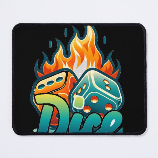 Item preview, Flaming Dice Lucky Roll - Casino and Board Game Graphic designed and sold by GenZFashion000.